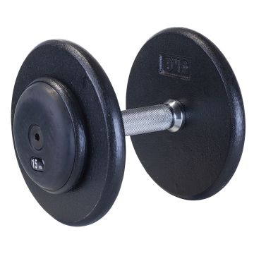 Compact dumbbell made of cast iron