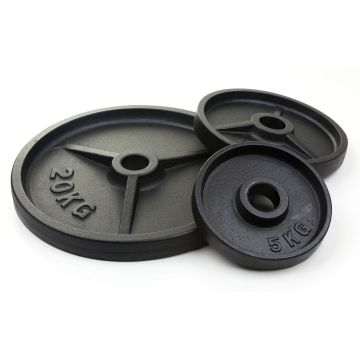 Weight disc, cast iron, Ø 50 mm borehole