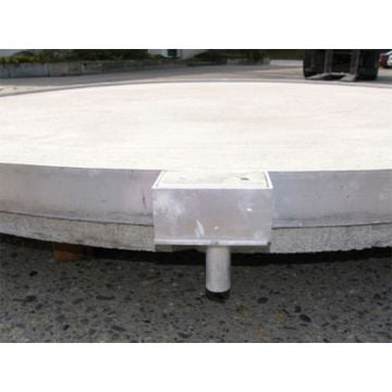 Discus ring with concrete plate