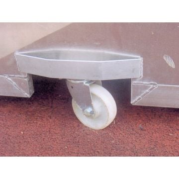 Caster wheels for high jump cover