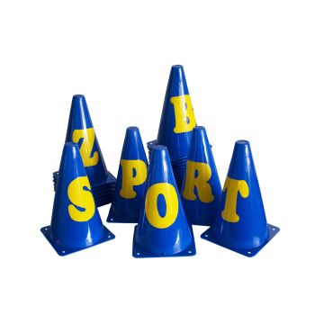 tanga sports® Marking cones with letters, set of 26