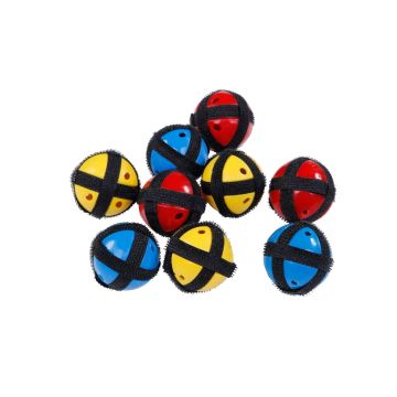 9 Replacement balls for hook and loop target