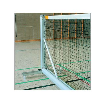 Additional weights for freestanding tennis net system.