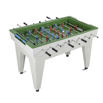 Outdoor foosball table made of polymer concrete