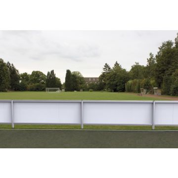 Premium Advertising System with Side Boards as a Complete System with Support Poles.