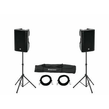 OMNITRONIC Set 2x XKB-212A incl. speaker stand