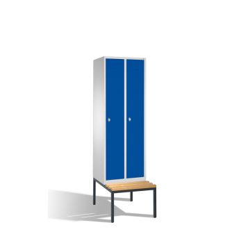 C+P® Wardrobe Cabinet EVOLO, with built-in seating bench