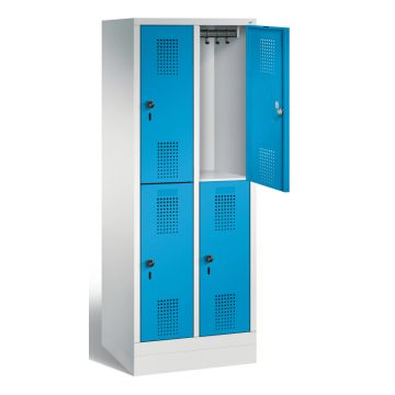 C+P® Evolo Double-Stacked School Locker with Base