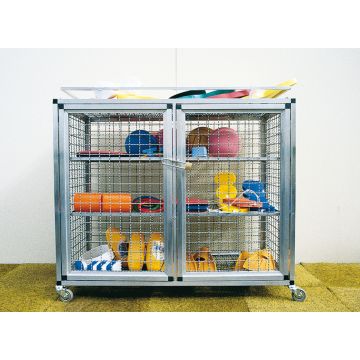 Cart for swimming pools, 3 compartments