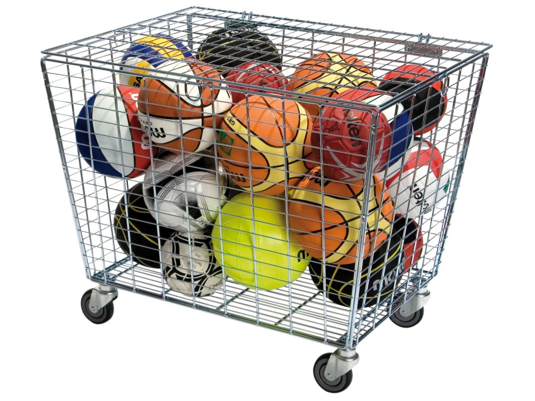 Basketball Storage Cage Cart