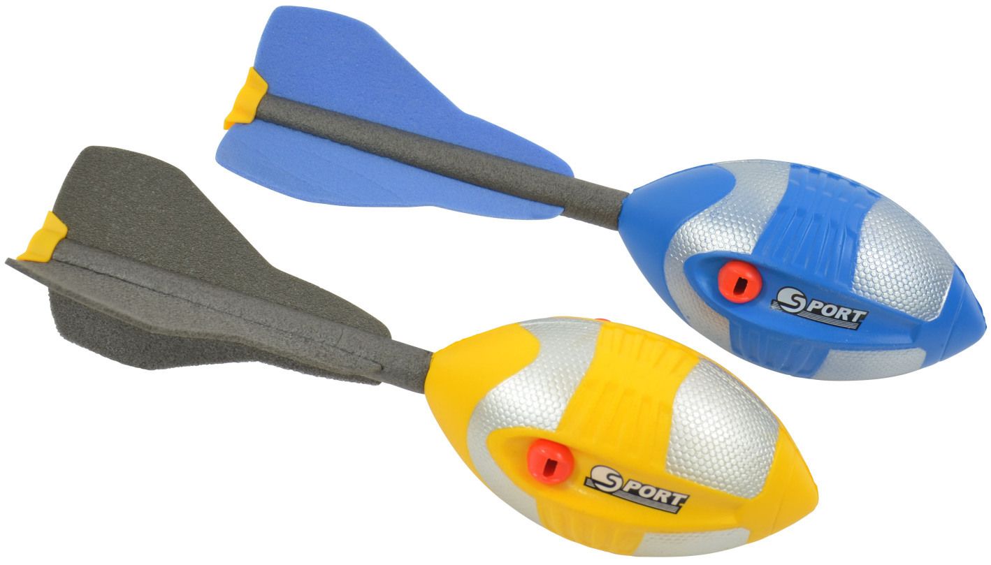 Flying Rocket Ball with Whistle 27cm Foam Whistling Tail Throwing Catching 