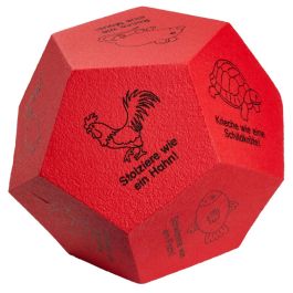 Cube En Mousse Volley - 16 Cm Orange - Jouet Sensoriel Pour Enfants - Intérieur/Extérieur - Développe La Motricité