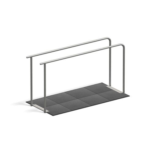 4FCIRCLE® Station Dips Bars 2-fold, with foundation & impact protection plates