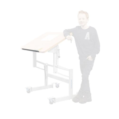 Flat edge, for work table 58 x 0.5 cm, light gray.