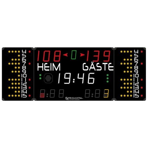 Stramatel® Multisport MD Indoor Scoreboard, three modules
