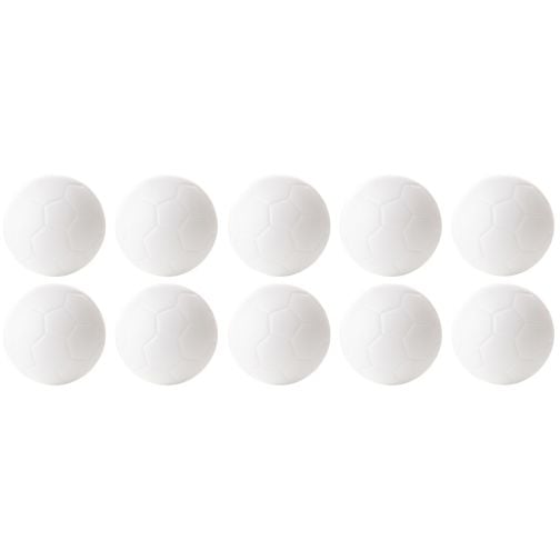 Table soccer foosballs, white, set of 10