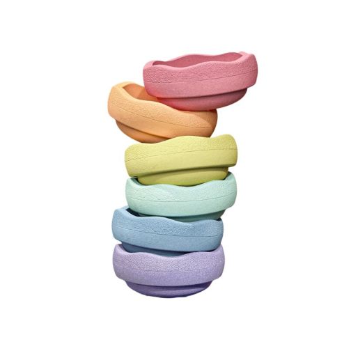 Stapelstein® Original Mini Rainbow Pastel, Set of 6