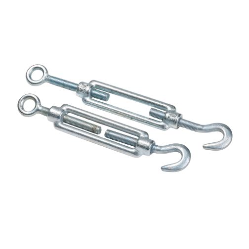 Turnbuckle M10 with hook + eye for safety nets