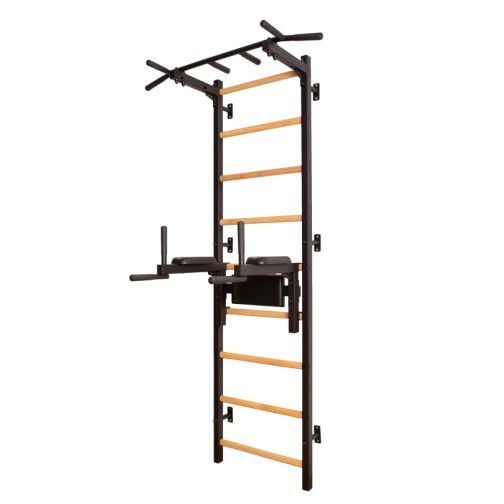 BenchK® Wall Bars 722 with Fixed Pull-Up Bar & Dip Bars
