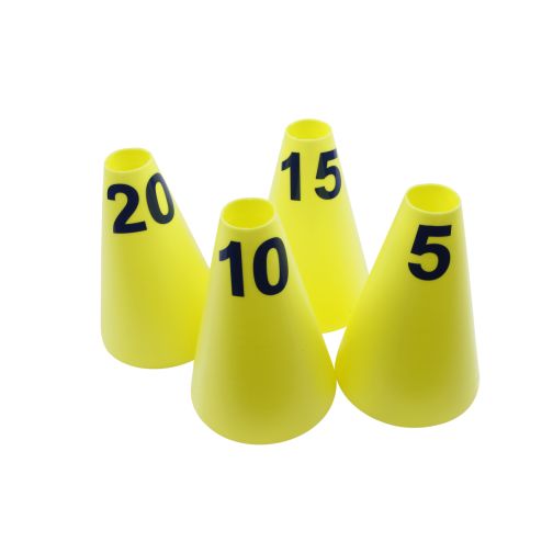 Colored Cones with Print, Set