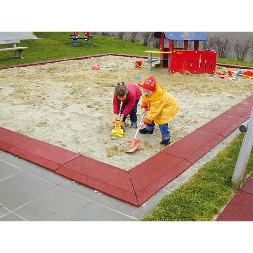 Sandpit border L-shape