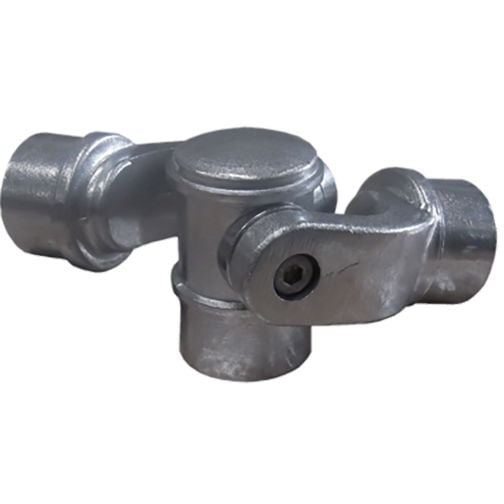 Double joint piece for barrier system