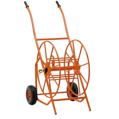 Hose reel for 100 meters of hose with 1 inch diameter