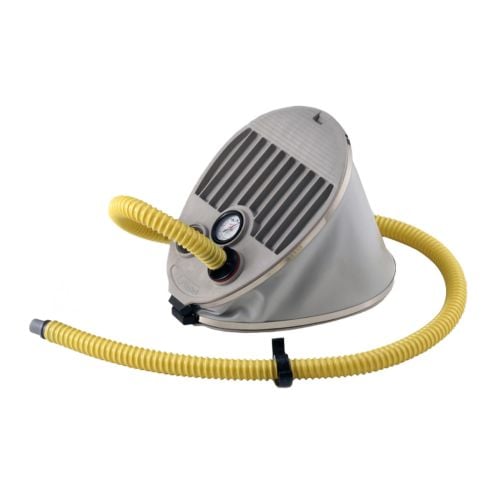 Foot pump with pressure gauge