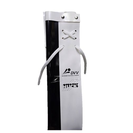 Carry bags for volleyball antennas, with cords.