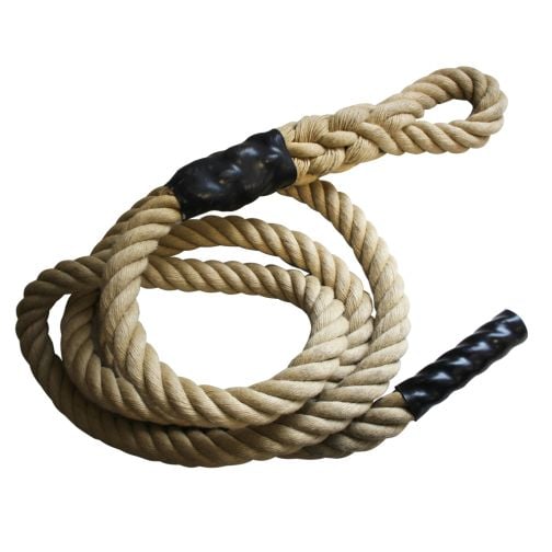 Climbing rope with loop