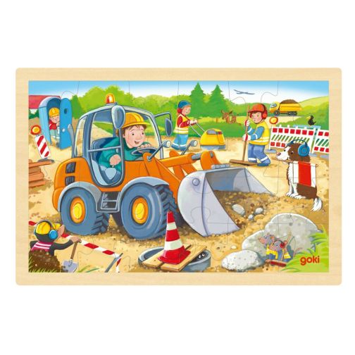 goki® Insert Puzzle Construction Site