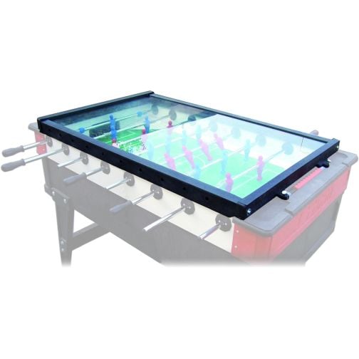 Norditalia® glass cover for table football Storm F-1, F-2, Trolley.