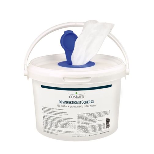 cosiMed® Disinfectant Wipes in Dispenser Bucket, 120 Pieces
