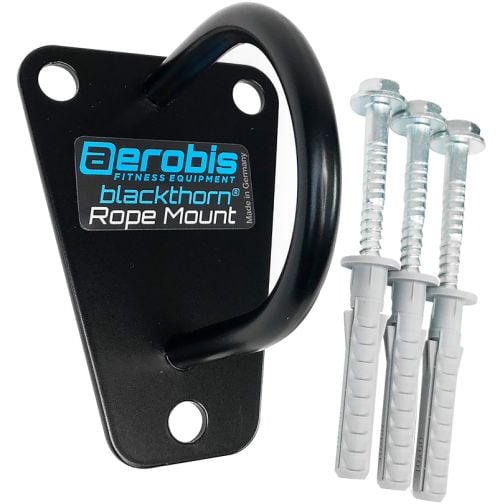 Wall anchor for fitness rope