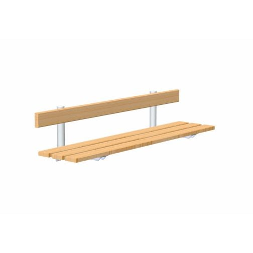 rontec® changing bench with backrest, wall-mounted