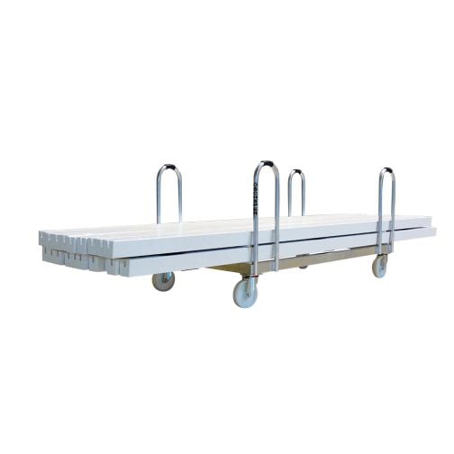 Transport cart for indoor hockey boards