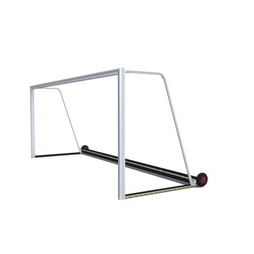 PlayersProtect® Safety Youth Soccer Goal, with weighted tube and transport rollers