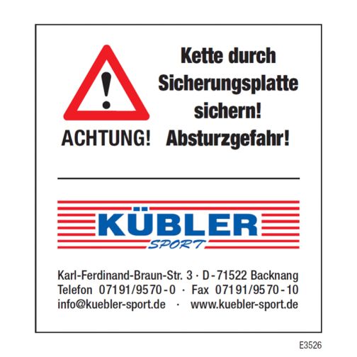 Sticker - Secure Chain with Locking Plate