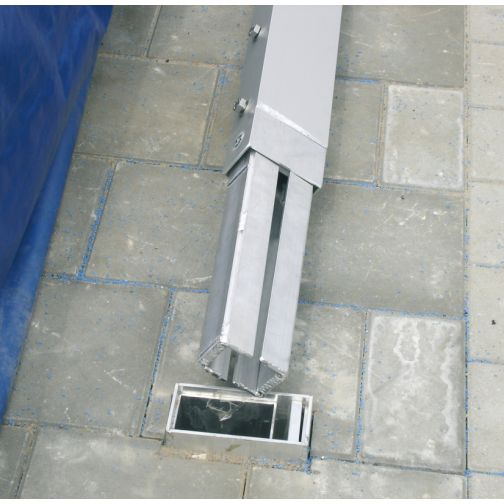 Special ground sleeve for pole vault stands.