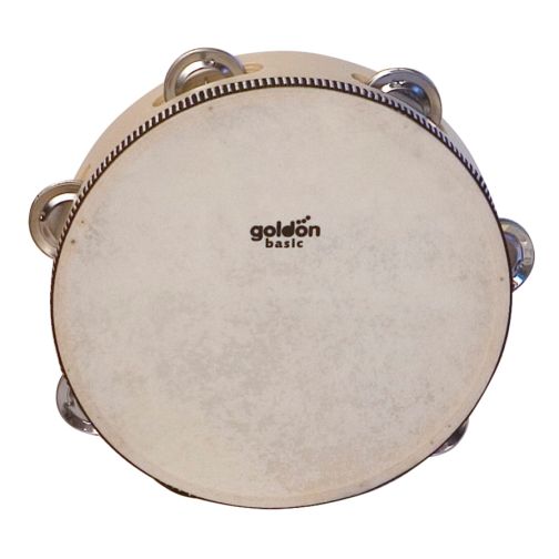 goldon® Jingle Tambourine with Natural Skin