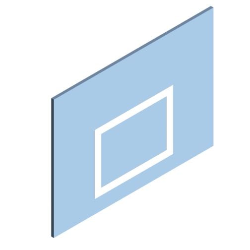 Kübler Sport® Acrylic Glass Basketball Backboard