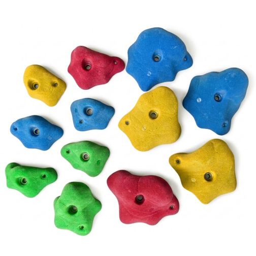 Climbing Holds All-In-One, 12 pieces