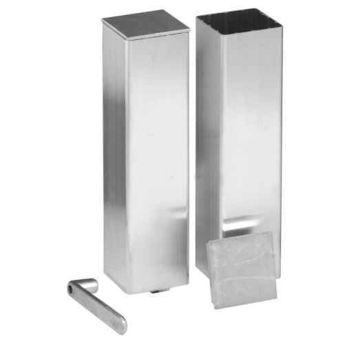 Tennis post ground sockets for 80 x 80 mm