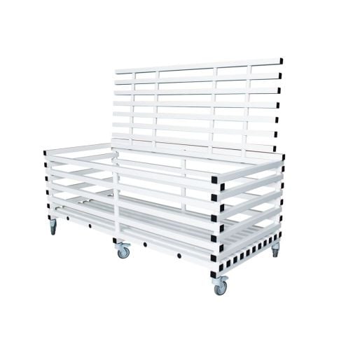Rectangular PVC Material Cart with Lid