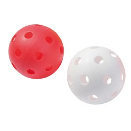 2 x Opttiuuq Perforated Plastic Air Flow Hockey Balls for Eurohoc Hockey 