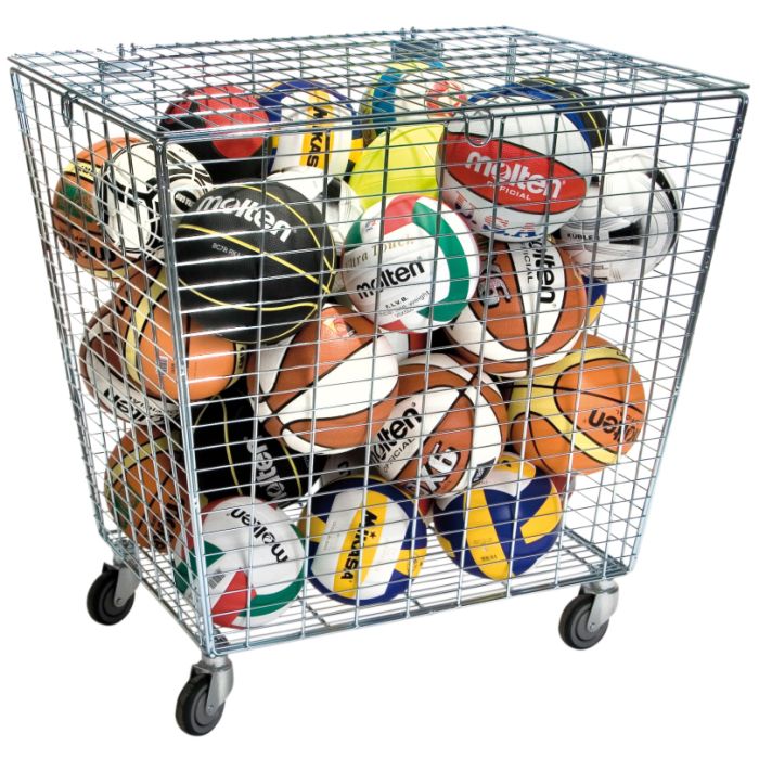 Basketball Storage Cage Cart