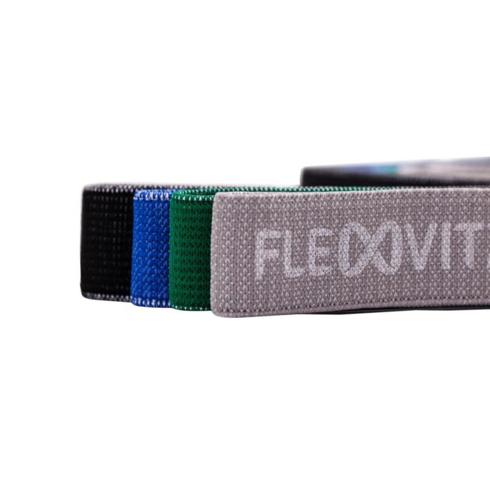 FLEXVIT Revolve Fabric Resistance Bands Set Of 4 - Made In Germany, Premium Fitness Bands - View #3