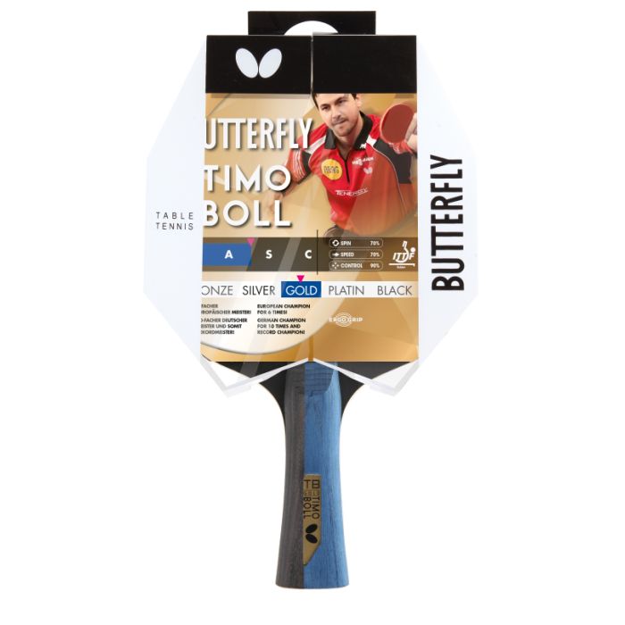 Butterfly Timo Boll Gold Pan Asia 1.5mm Table Tennis Bat 