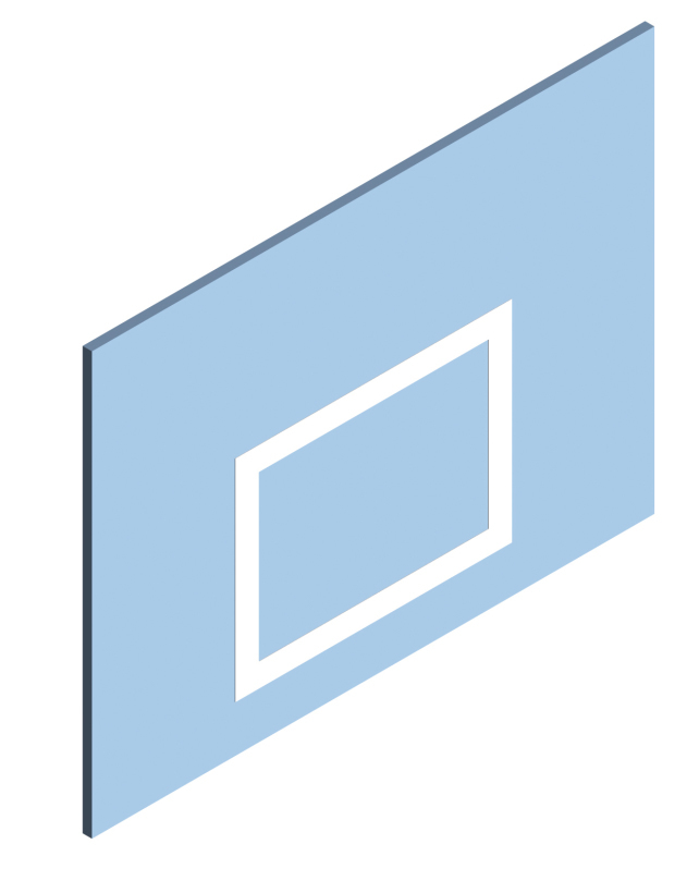 Kübler Sport® Acrylic Glass Basketball Backboard