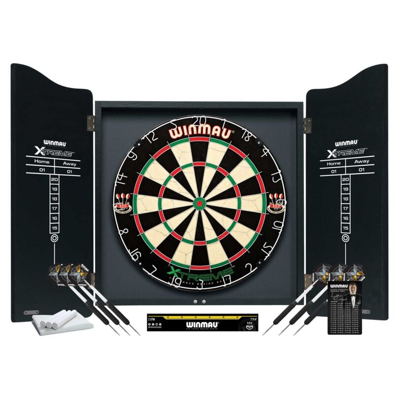 WINMAU® Dartboard Set XTREME including Cabinet